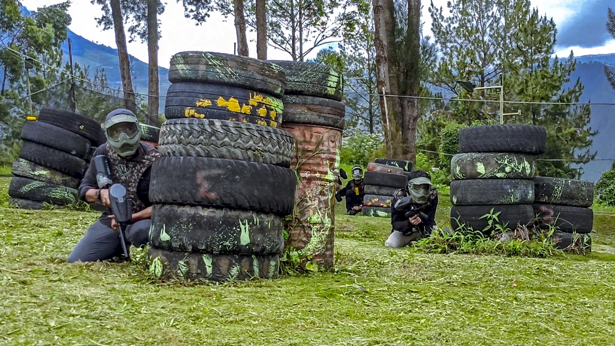 2 shooting target paintball