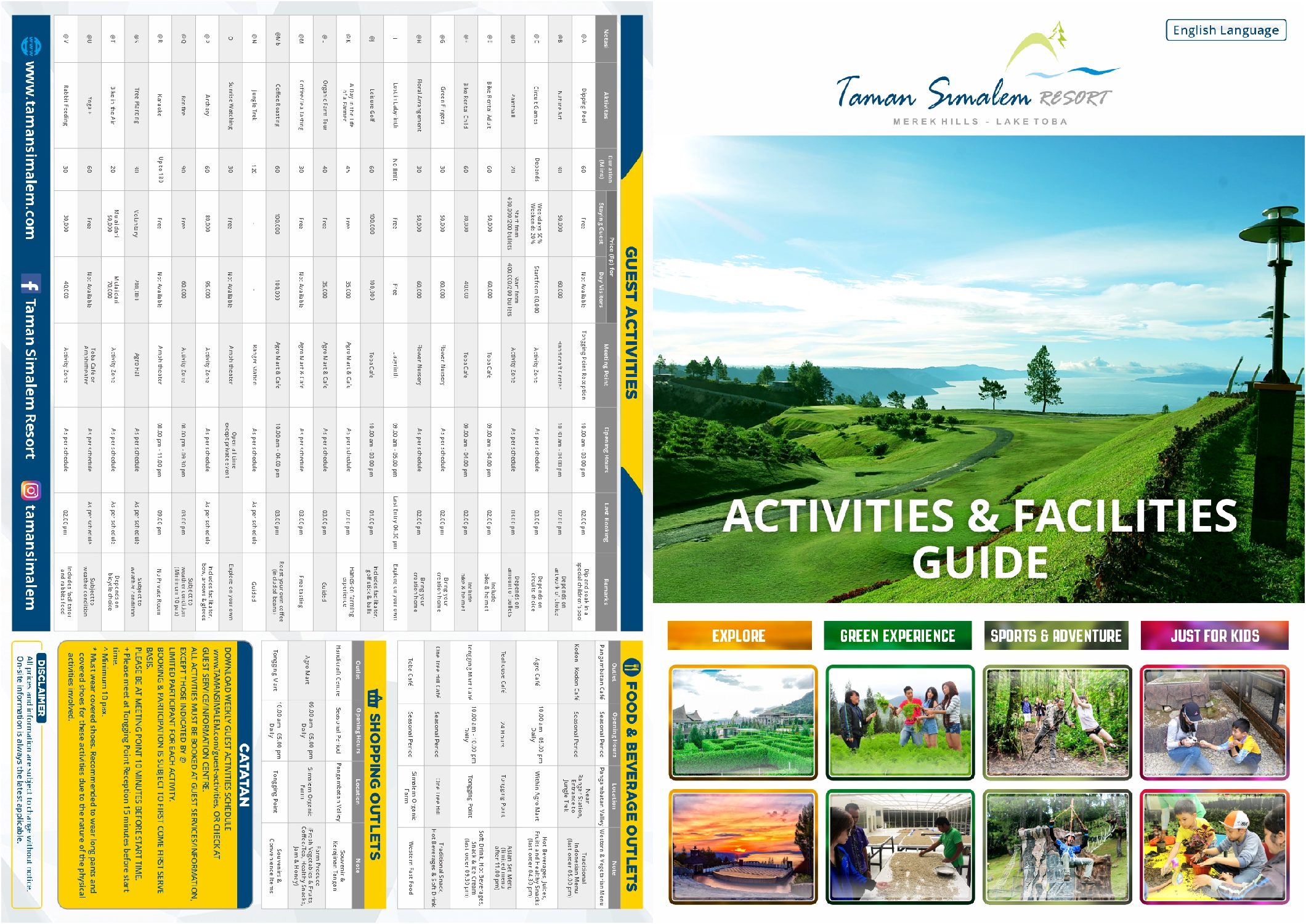 ACTIVITY GUIDE & FACILITIES TSr - B. Inggris - Depan
